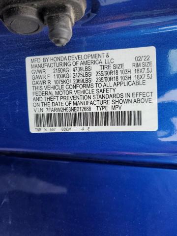 Photo 14 from auction – 2022 HONDA CR-V EX with VIN 7FARW2H53NE012688