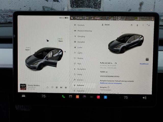 Photo 9 from auction – 2022 TESLA MODEL 3 with VIN 5YJ3E1EB4NF275703