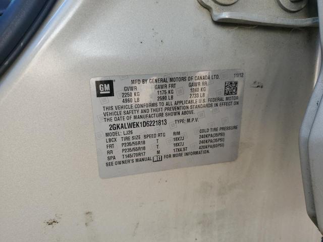 Photo 14 from auction – 2013 GMC TERRAIN SL with VIN 2GKALWEK1D6221813