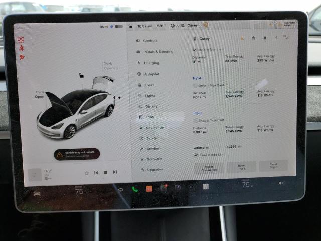 Photo 9 from auction – 2018 TESLA MODEL 3 with VIN 5YJ3E1EB3JF081481
