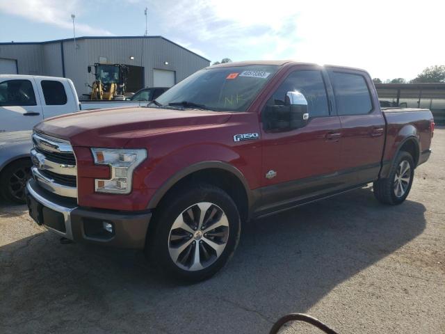 FORD F150 SUPER 2017 with VIN 1FTEW1EF1HFA64080 - Photo from auction