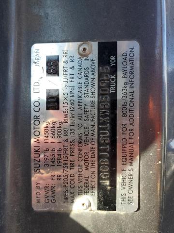 Photo 14 from auction – 1989 GEO TRACKER with VIN JGCBJ18U1KW850965