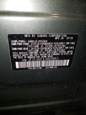 Photo 14 from auction – 2018 SUBARU FORESTER 2 with VIN JF2SJAGCXJH609953