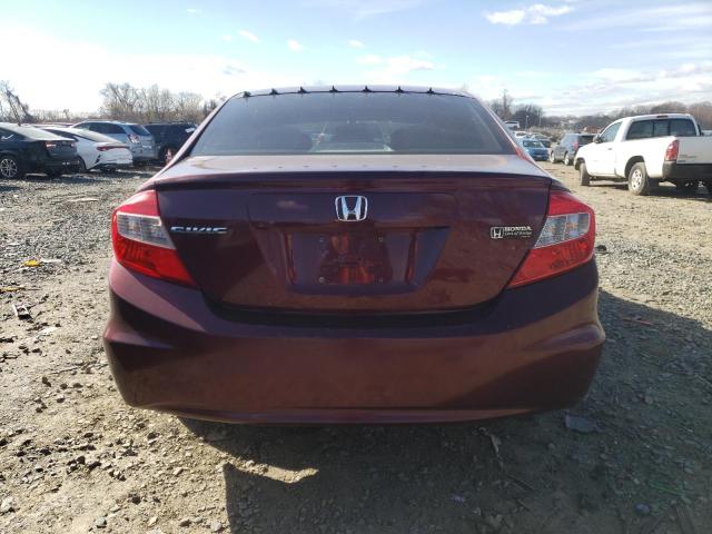 Photo 6 from auction – 2012 HONDA CIVIC with VIN 2HGFB2F52CH605772
