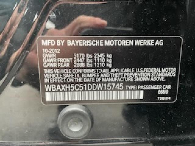 Photo 10 from auction – 2013 BMW 528 XI with VIN WBAXH5C51DDW15745