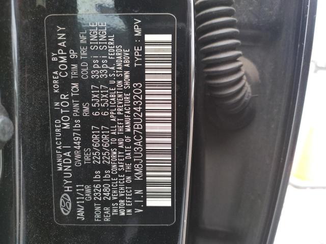 Photo 14 from auction – 2011 HYUNDAI TUCSON GLS with VIN KM8JU3AC7BU243203