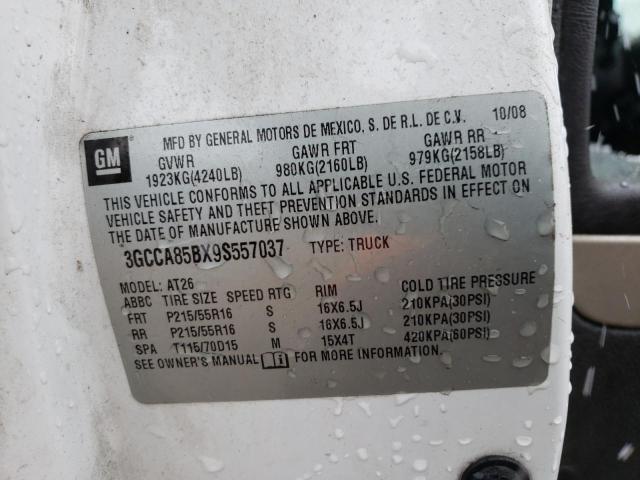 Photo 14 from auction – 2009 CHEVROLET HHR PANEL with VIN 3GCCA85BX9S557037