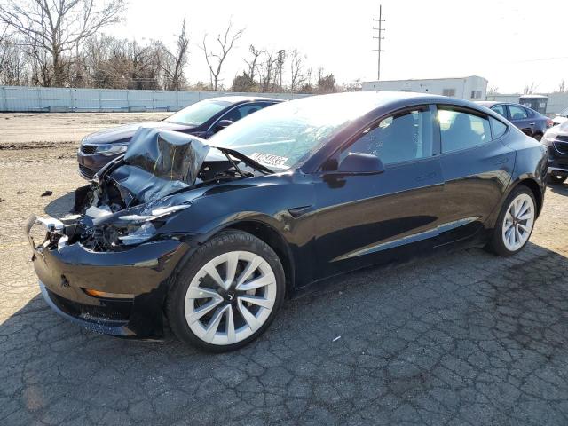 TESLA MODEL 3 2022 with VIN 5YJ3E1EA5NF303855 - Photo from auction