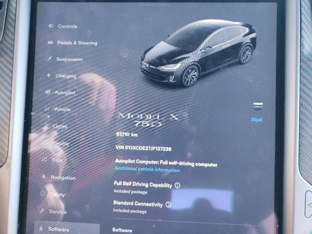 Photo 9 from auction – 2018 TESLA MODEL X with VIN 5YJXCDE27JF137236