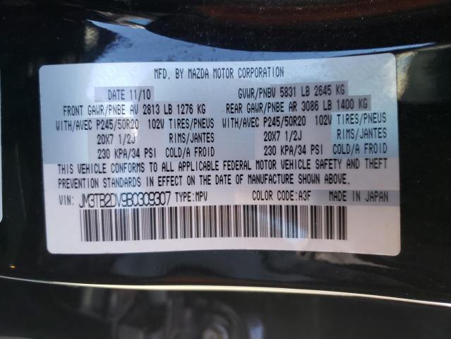 Photo 14 from auction – 2011 MAZDA CX-9 with VIN JM3TB2DV9B0309307