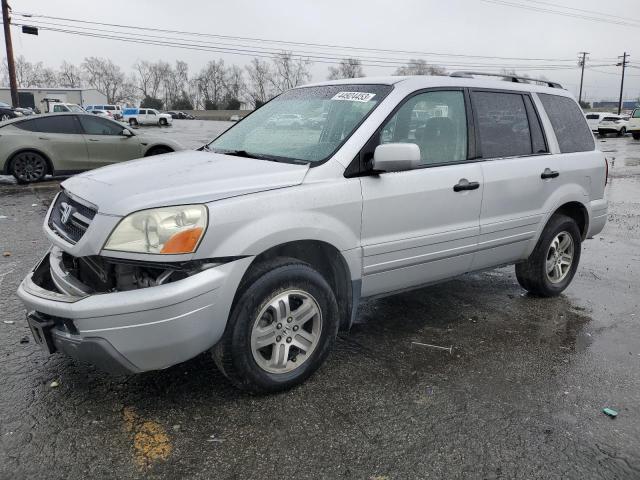 HONDA PILOT EXL 2003 with VIN 2HKYF18503H581384 - Photo from auction