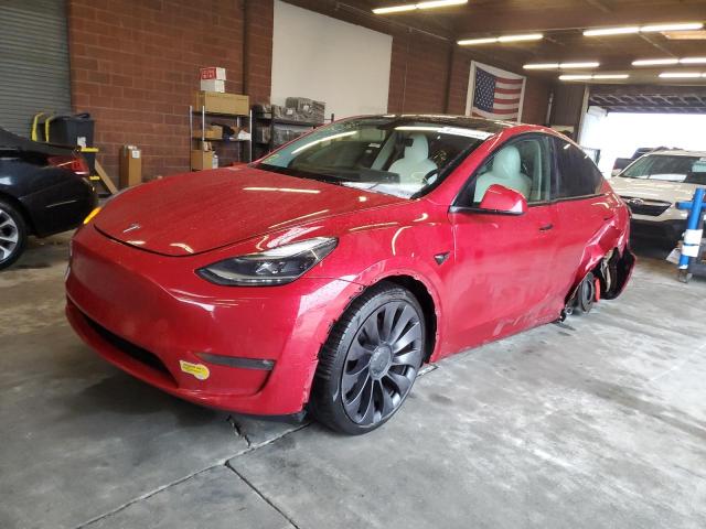 TESLA MODEL Y 2021 with VIN 5YJYGDEF5MF124419 - Photo from auction