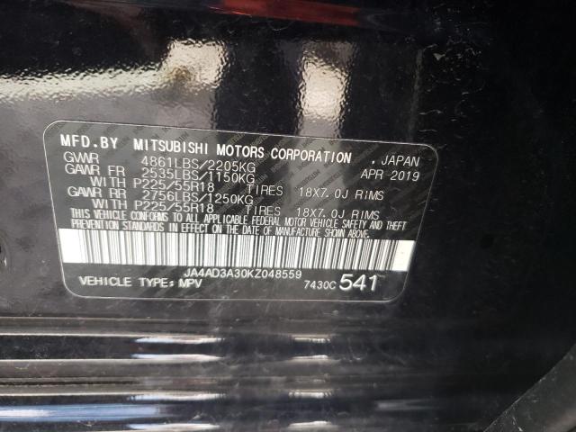 Photo 14 from auction – 2019 MITSUBISHI OUTLANDER with VIN JA4AD3A30KZ048559