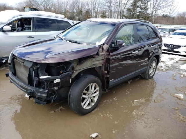 KIA SORENTO LX 2015 with VIN 5XYKTCA67FG570827 - Photo from auction