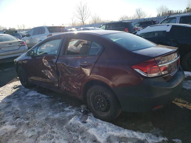 Photo 2 from auction – 2013 HONDA CIVIC LX with VIN 2HGFB2F46DH008228