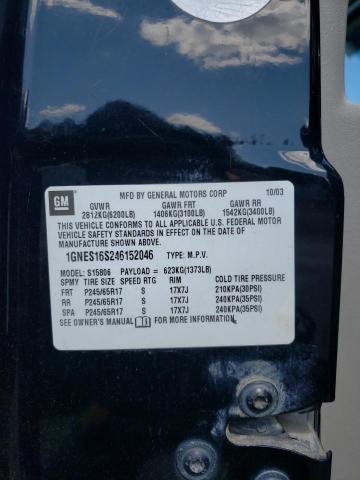 Photo 14 from auction – 2004 CHEVROLET TRAILBLAZE with VIN 1GNES16S246152046