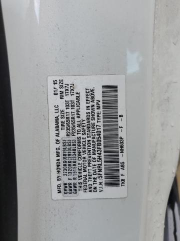Photo 14 from auction – 2015 HONDA ODYSSEY EX with VIN 5FNRL5H43FB054017