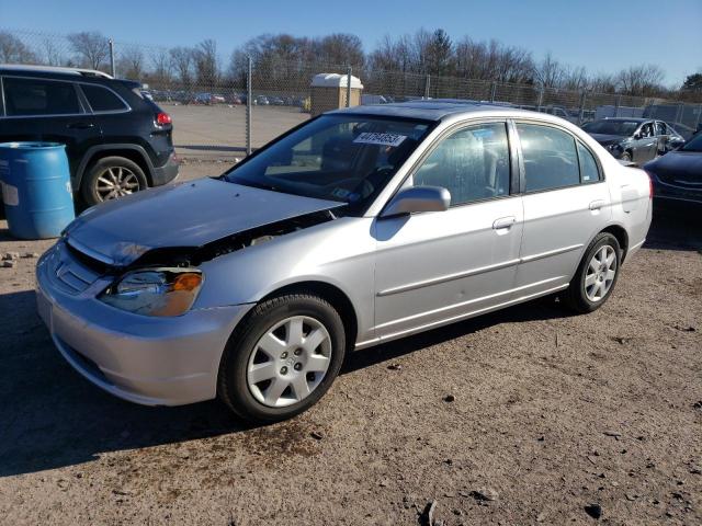 HONDA CIVIC EX 2002 with VIN 2HGES26742H594205 - Photo from auction