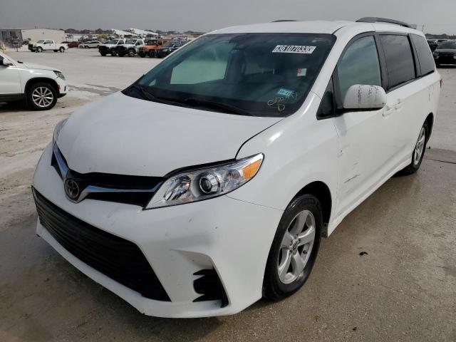 TOYOTA SIENNA LE 2020 with VIN 5TDKZ3DC2LS076227 - Photo from auction