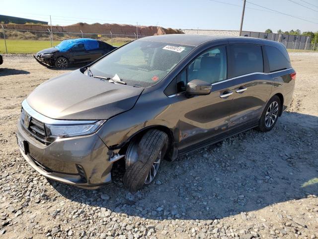 HONDA ODYSSEY EX 2022 with VIN 5FNRL6H76NB046945 - Photo from auction