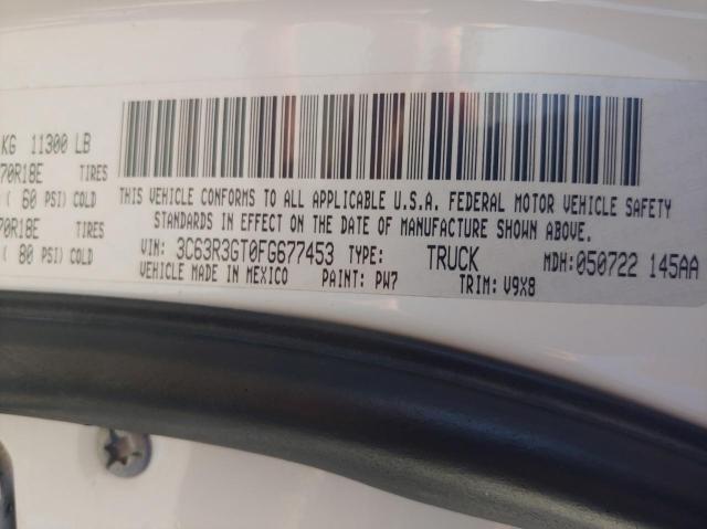 Photo 10 from auction – 2015 RAM 3500 ST with VIN 3C63R3GT0FG677453