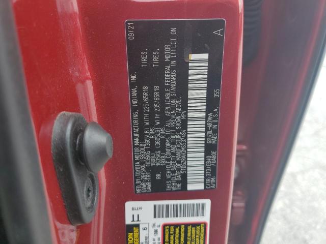 Photo 14 from auction – 2021 TOYOTA HIGHLANDER with VIN 5TDGZRAH2MS537484