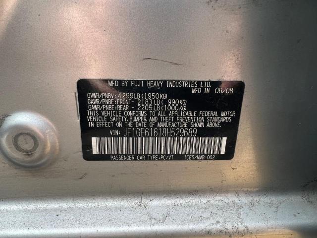 Photo 10 from auction – 2008 SUBARU IMPREZA 2. with VIN JF1GE61618H529689