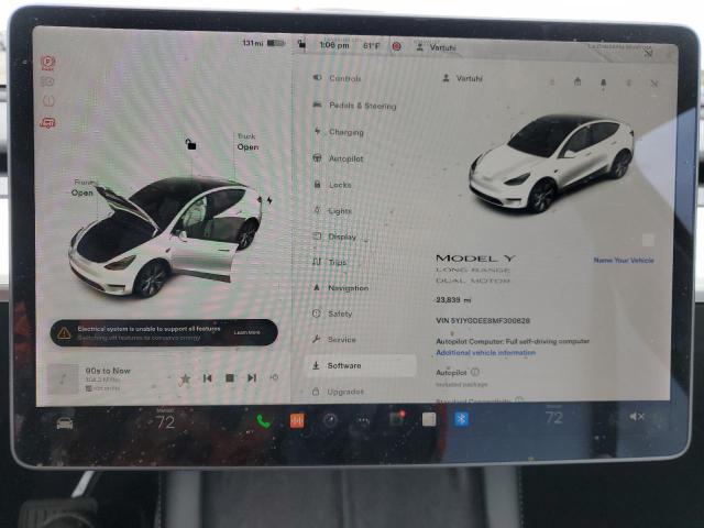Photo 9 from auction – 2021 TESLA MODEL Y with VIN 5YJYGDEE8MF300628