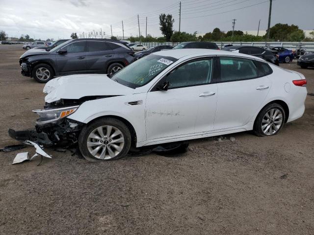 KIA OPTIMA EX 2018 with VIN 5XXGU4L3XJG225428 - Photo from auction