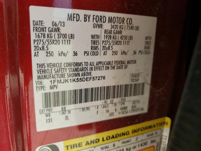 Photo 14 from auction – 2013 FORD EXPEDITION with VIN 1FMJK1K55DEF57276