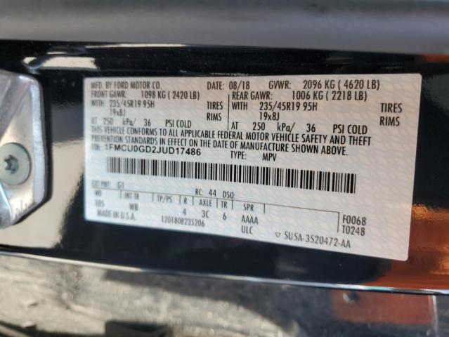 Photo 14 from auction – 2018 FORD ESCAPE SE with VIN 1FMCU0GD2JUD17486