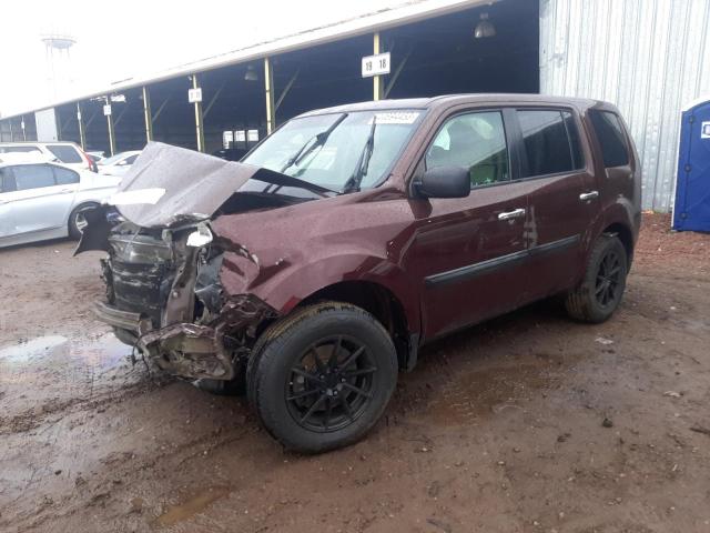 HONDA PILOT LX 2014 with VIN 5FNYF3H25EB011240 - Photo from auction