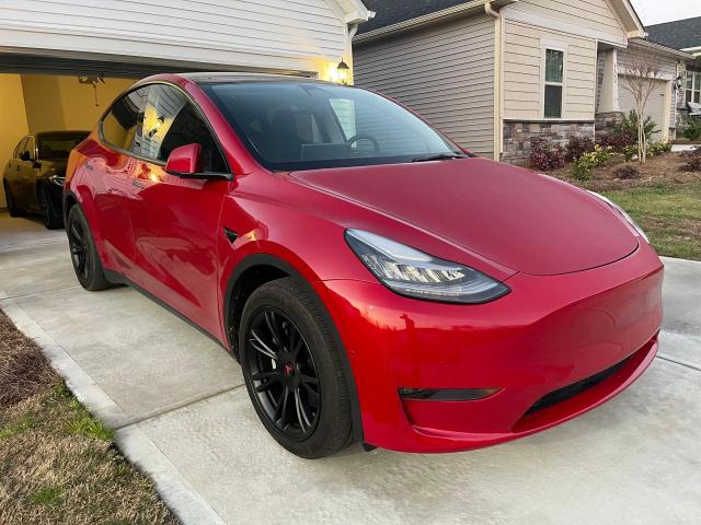 TESLA MODEL Y 2021 with VIN 5YJYGDEE0MF118549 - Photo from auction