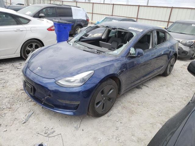 TESLA MODEL 3 2022 with VIN 5YJ3E1EA2NF108375 - Photo from auction