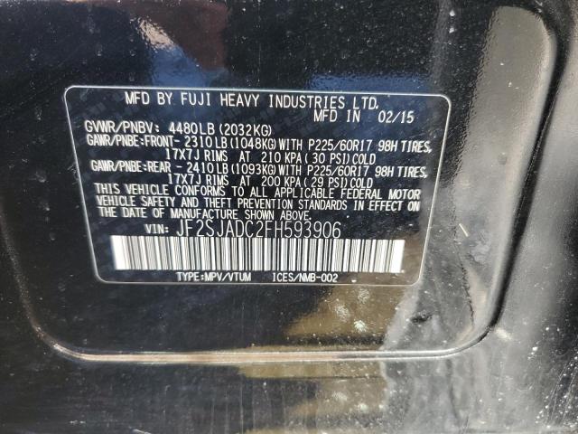 Photo 14 from auction – 2015 SUBARU FORESTER 2 with VIN JF2SJADC2FH593906