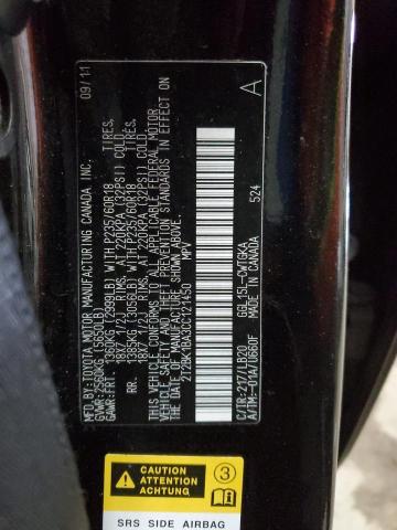 Photo 14 from auction – 2012 LEXUS RX 350 with VIN 2T2BK1BA3CC121450