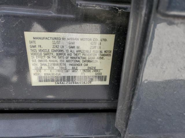 Photo 10 from auction – 2008 NISSAN ALTIMA 2.5 with VIN 1N4AL21E98N458206
