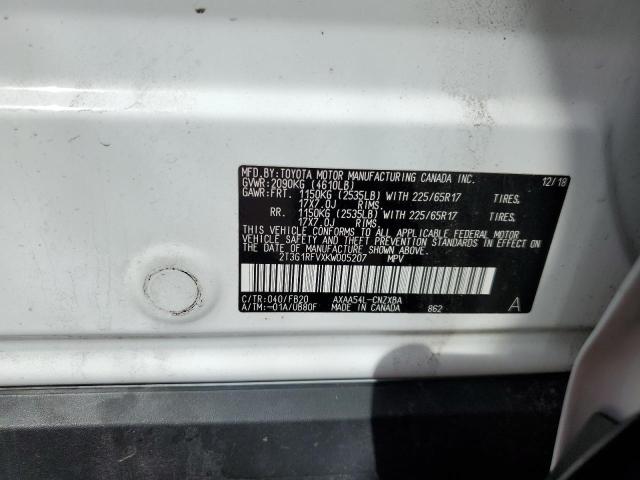 Photo 14 from auction – 2019 TOYOTA RAV4 LE with VIN 2T3G1RFVXKW005207