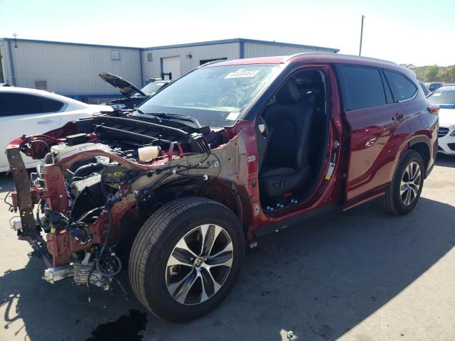 TOYOTA HIGHLANDER 2022 with VIN 5TDGZRAH2NS550625 - Photo from auction