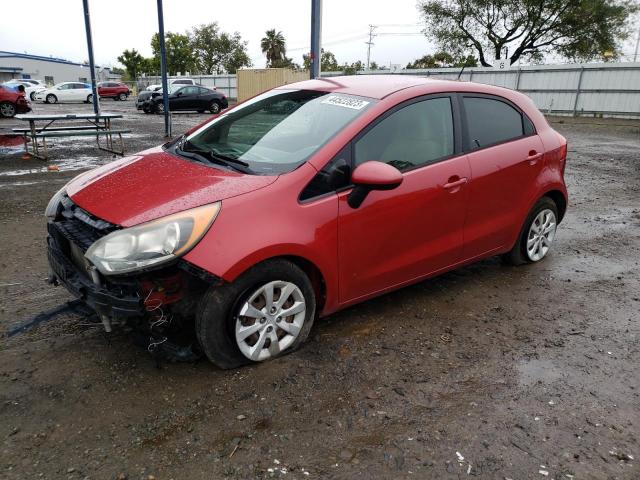 KIA RIO LX 2013 with VIN KNADM5A32D6274652 - Photo from auction