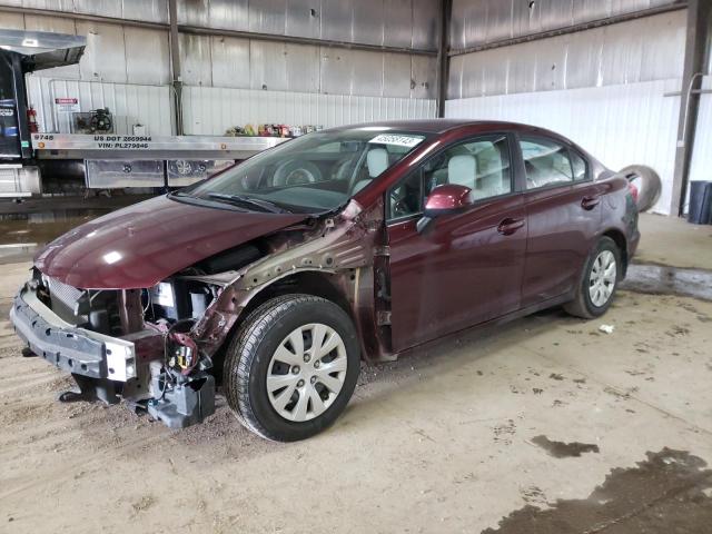 HONDA CIVIC LX 2012 with VIN 19XFB2F57CE085661 - Photo from auction