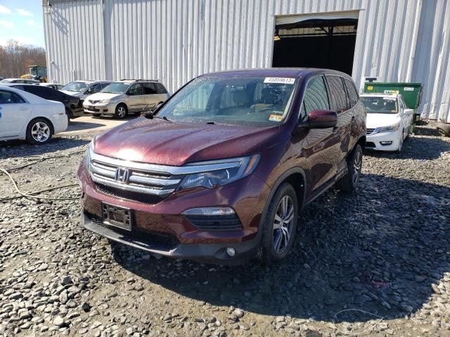 HONDA PILOT EX 2017 with VIN 5FNYF6H30HB039879 - Photo from auction