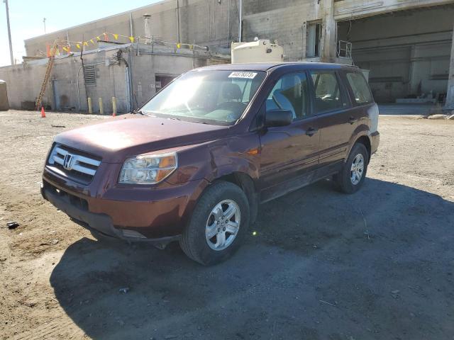 HONDA PILOT LX 2007 with VIN 5FNYF18137B007072 - Photo from auction