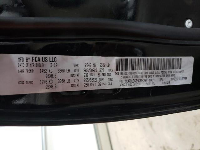 Photo 14 from auction – 2017 DODGE DURANGO GT with VIN 1C4RDJDG8HC824234