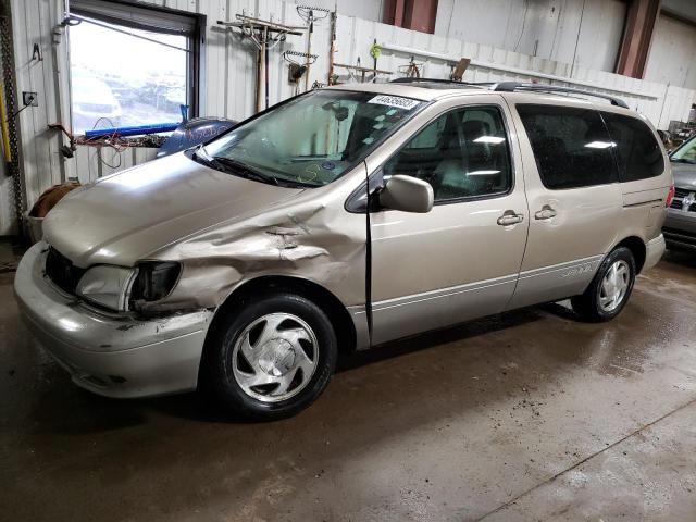 TOYOTA SIENNA LE 2002 with VIN 4T3ZF13C32U459877 - Photo from auction