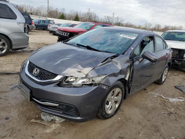 HONDA CIVIC LX 2015 with VIN 19XFB2F59FE255121 - Photo from auction