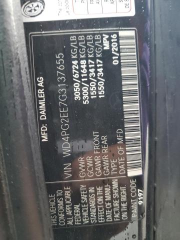 Photo 14 from auction – 2016 MERCEDES-BENZ METRIS with VIN WD4PG2EE7G3137655