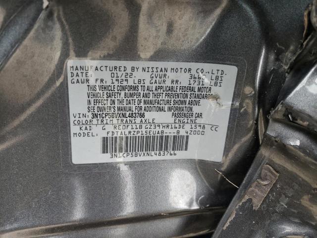 Photo 14 from auction – 2022 NISSAN KICKS S with VIN 3N1CP5BVXNL483766