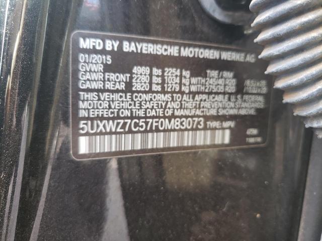 Photo 14 from auction – 2015 BMW X3 SDRIVE2 with VIN 5UXWZ7C57F0M83073