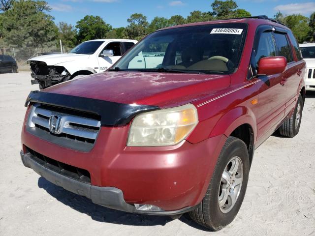 HONDA PILOT EX 2006 with VIN 5FNYF185X6B025134 - Photo from auction